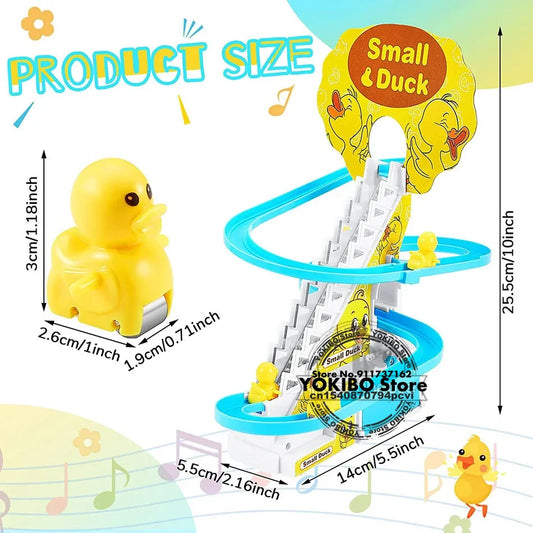 Duck Climbing Stairs Musical Toy for Kids ( Electric duck climbing stairs toy ).