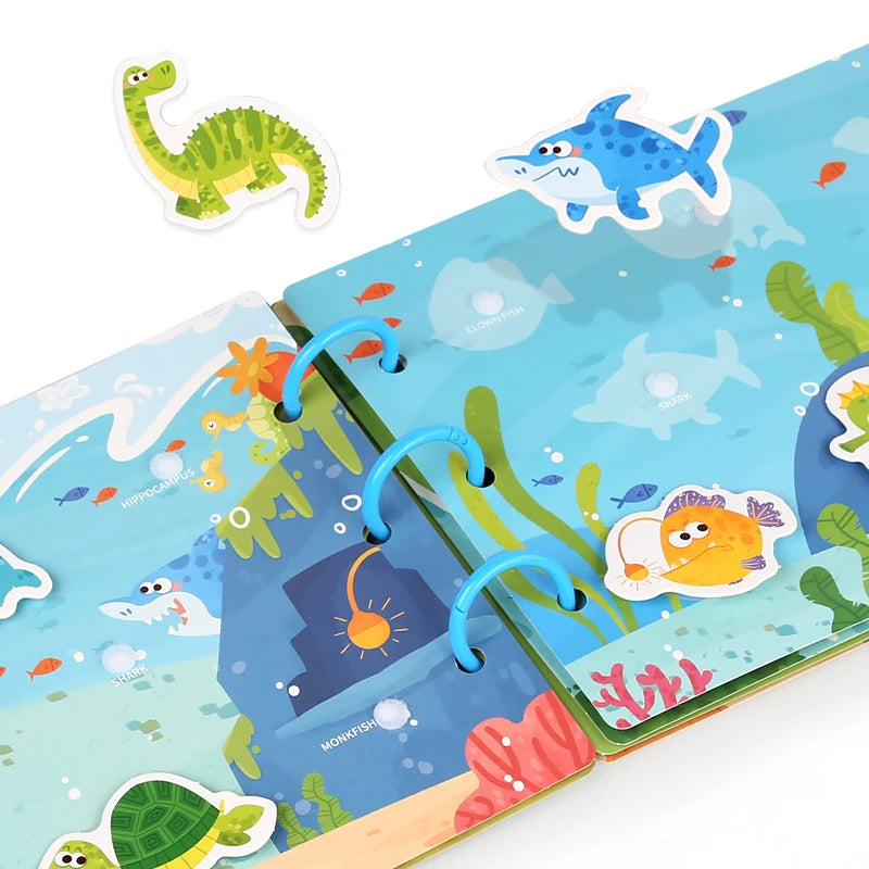 CUBBY Kids™ Montessori Busy Book –Screen- Free Learn Through Play