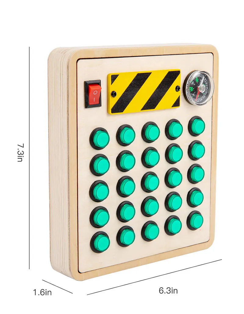 Montessori Busy Board – LED Sensory Learning Toy for Kids (2-4 Years)