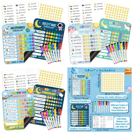 Morning & Bedtime Routine Chart (Magnetic)
