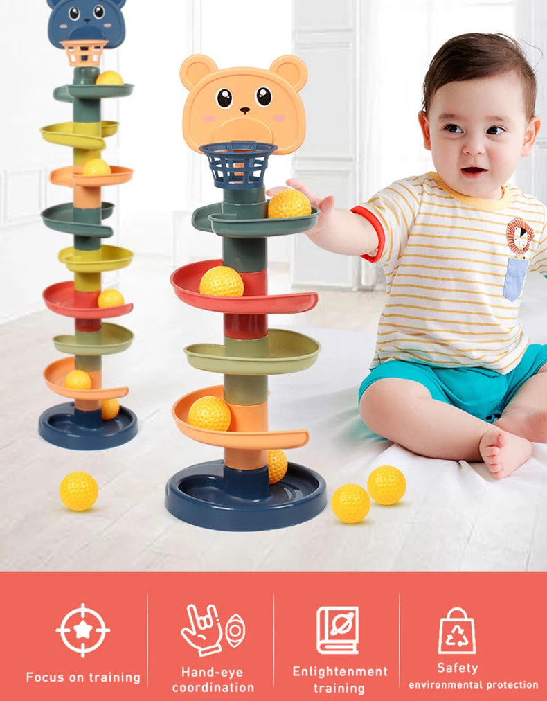 Animal Spin & Stack Baby Learning Tower