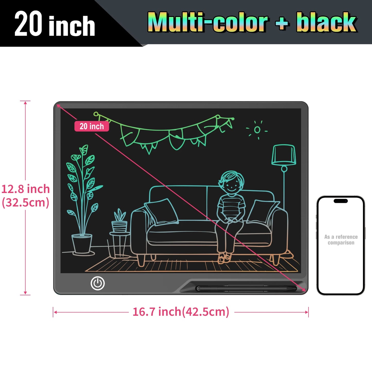 LCD Writing Tablet- Kids Drawing Board