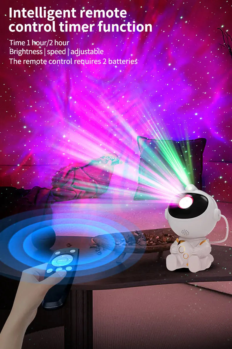 Astronaut Galaxy Star Projector Night Light