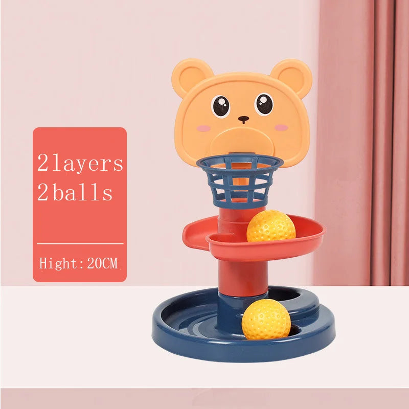 Montessori Baby Spinning Stacking Ring Toy
