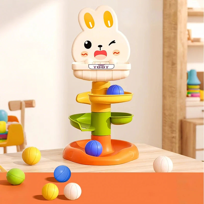Montessori Baby Spinning Stacking Ring Toy