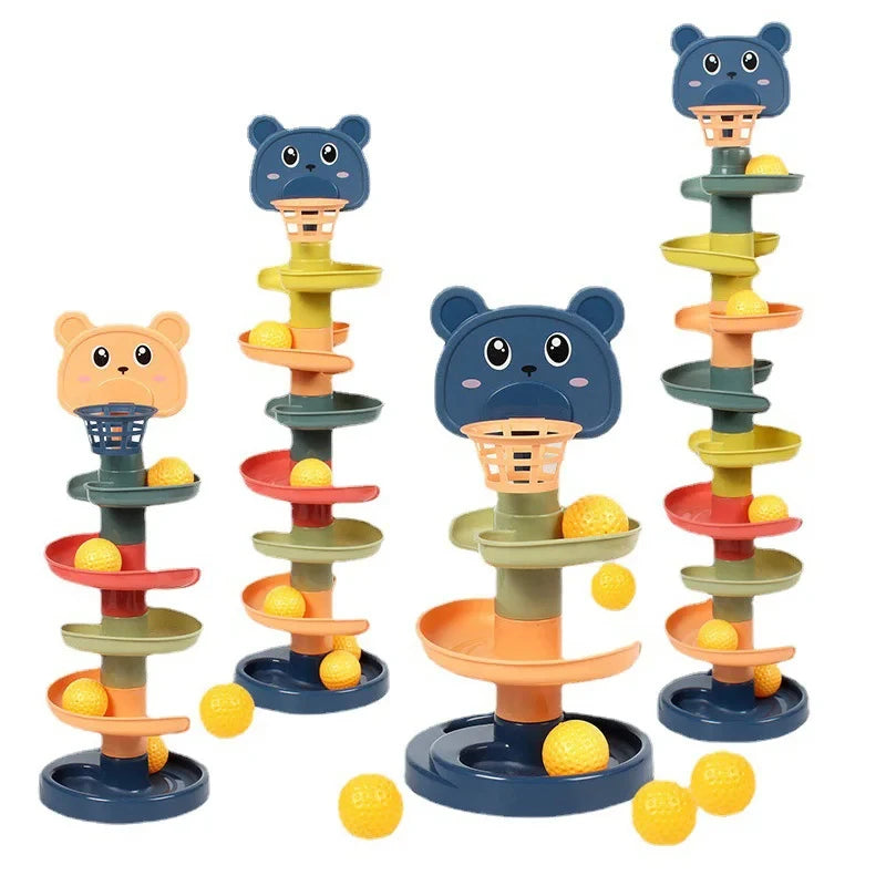 Montessori Baby Spinning Stacking Ring Toy