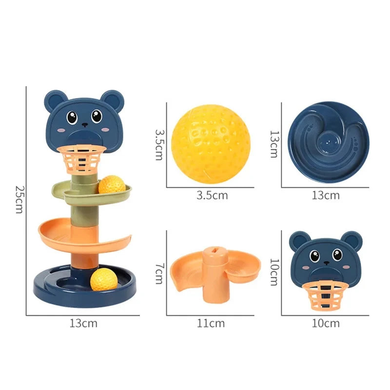 Montessori Baby Spinning Stacking Ring Toy
