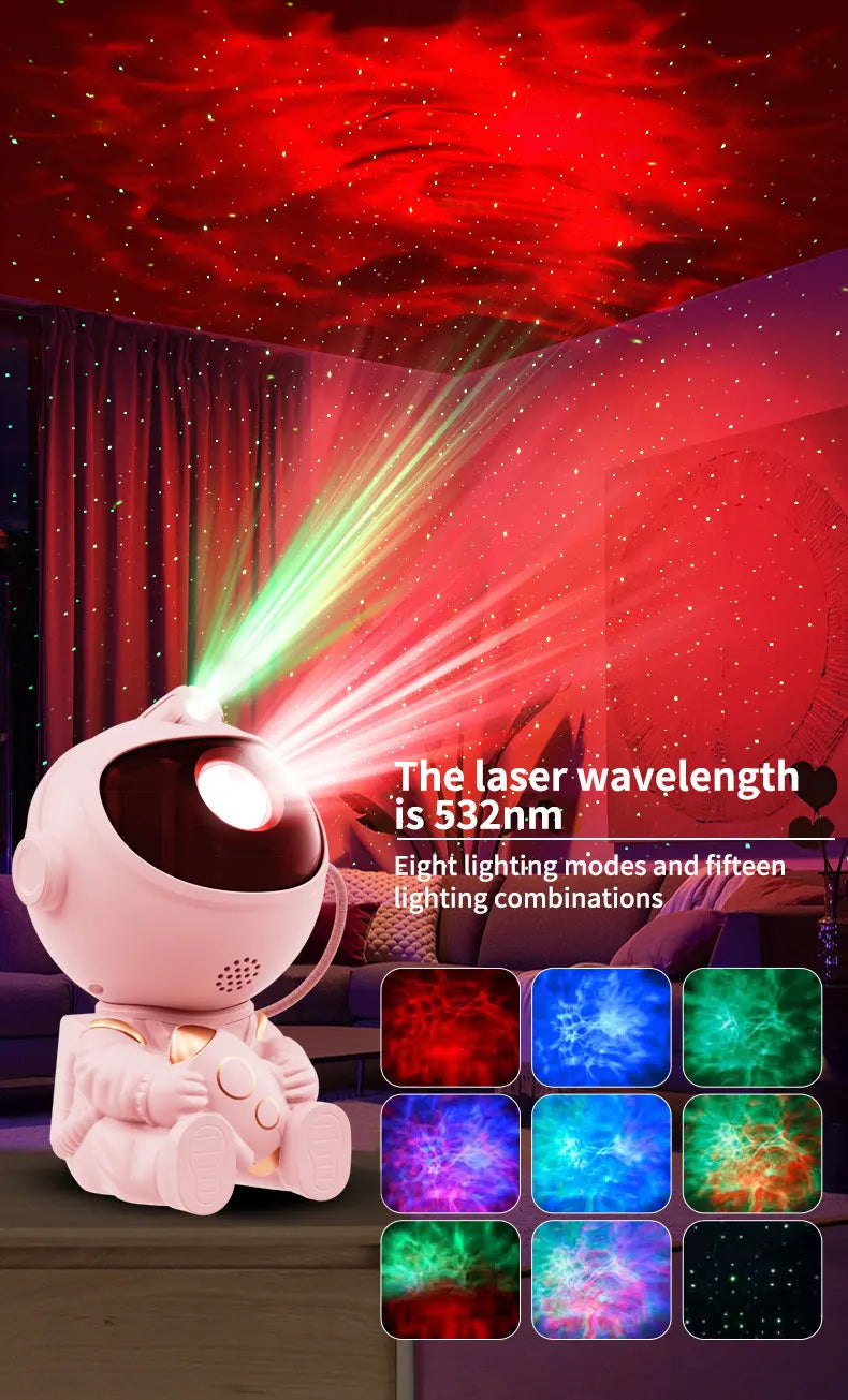 Astronaut Galaxy Star Projector Night Light
