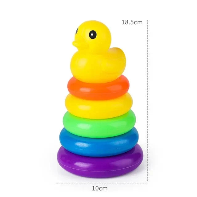 Montessori Baby Spinning Stacking Ring Toy