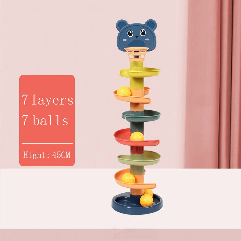 Montessori Baby Spinning Stacking Ring Toy