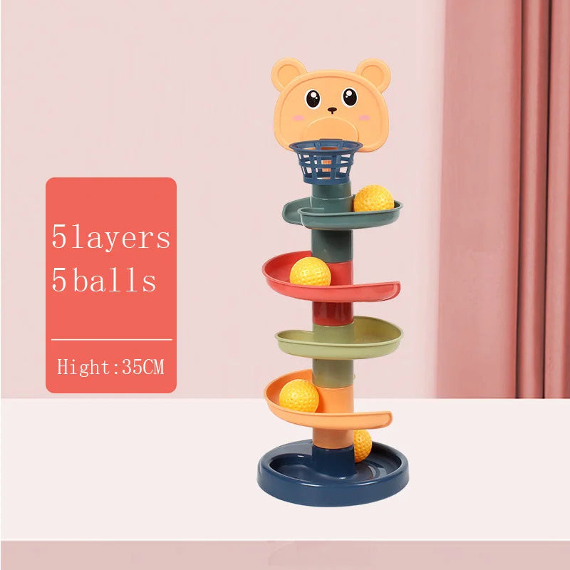 Montessori Baby Spinning Stacking Ring Toy