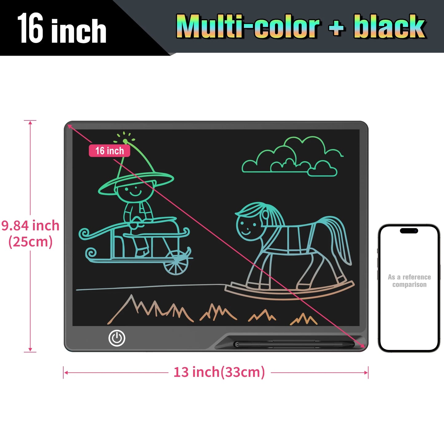 LCD Writing Tablet- Kids Drawing Board