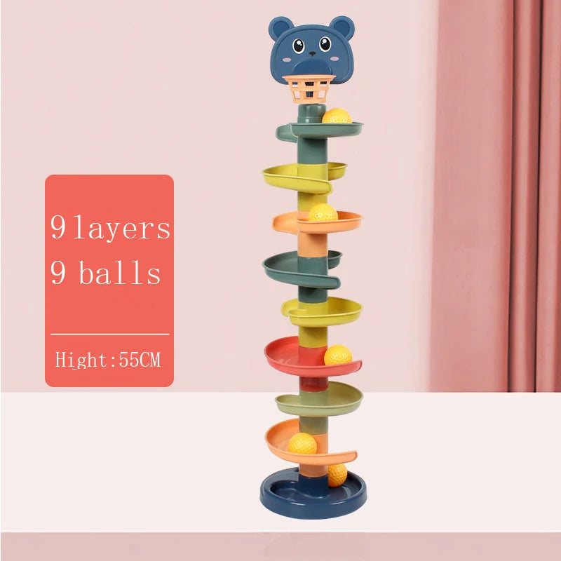 Montessori Baby Spinning Stacking Ring Toy