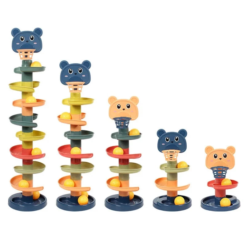 Montessori Baby Spinning Stacking Ring Toy
