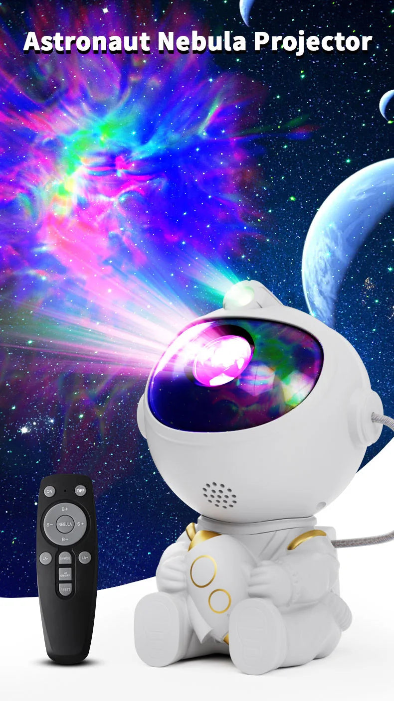 Astronaut Galaxy Star Projector Night Light
