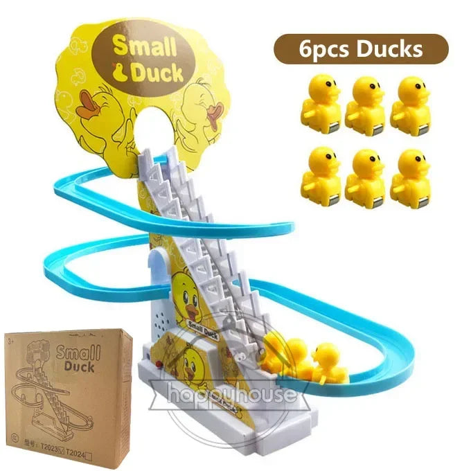 Duck Climbing Stairs Musical Toy for Kids ( Electric duck climbing stairs toy ).