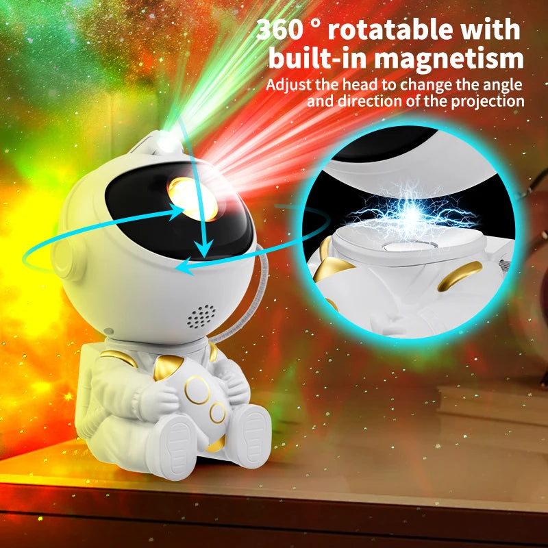 Astronaut Galaxy Star Projector Night Light