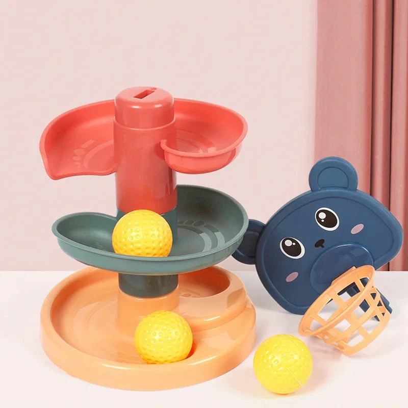 Montessori Baby Spinning Stacking Ring Toy
