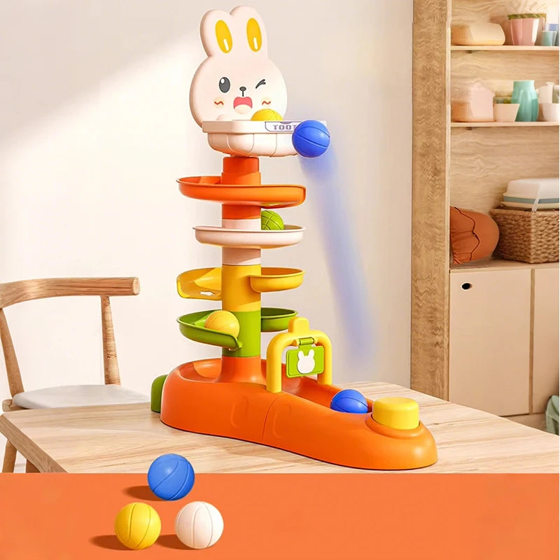 Montessori Baby Spinning Stacking Ring Toy