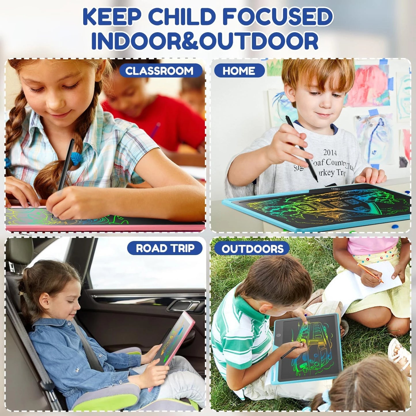 LCD Writing Tablet- Kids Drawing Board