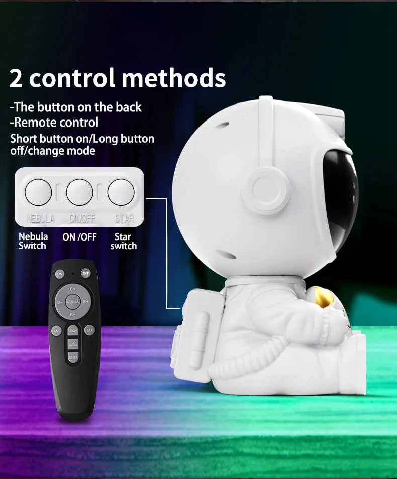 Astronaut Galaxy Star Projector Night Light