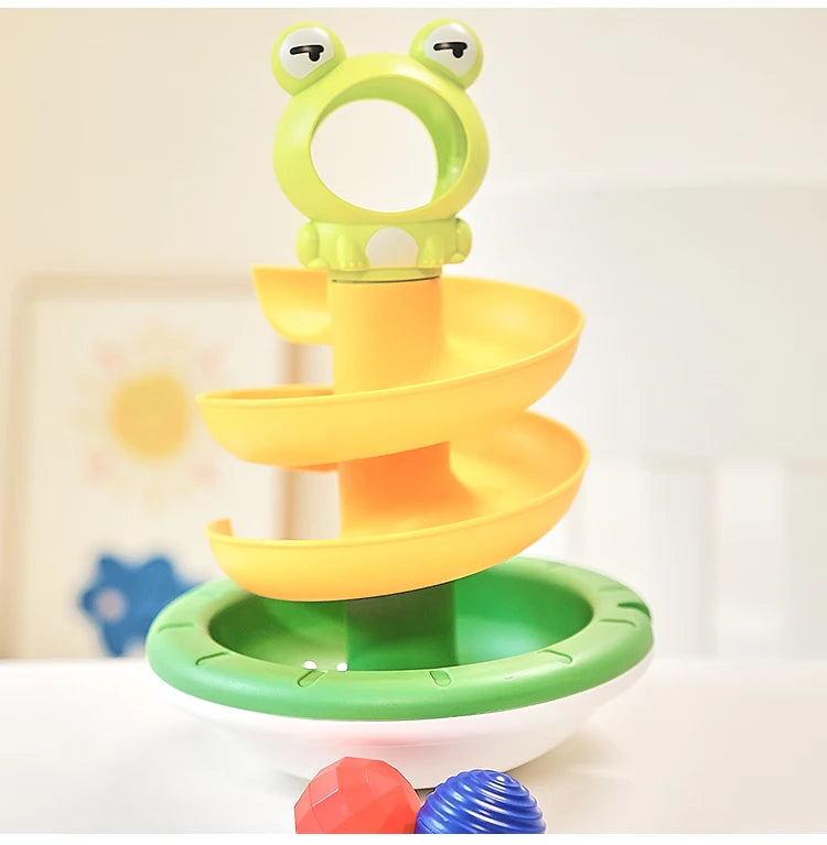 Montessori Baby Spinning Stacking Ring Toy