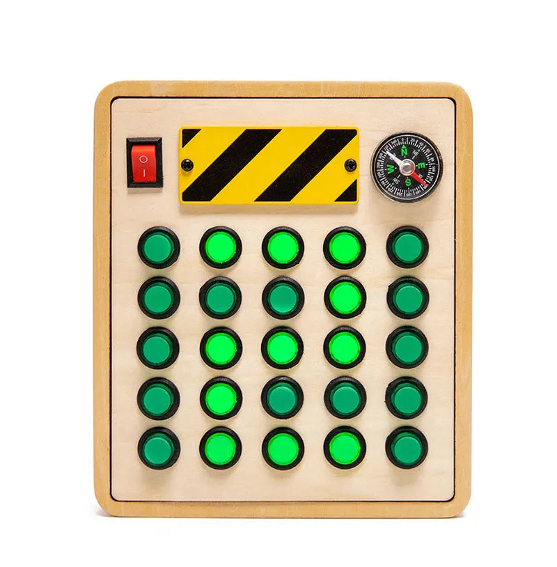 Montessori Busy Board – LED Sensory Learning Toy for Kids (2-4 Years)