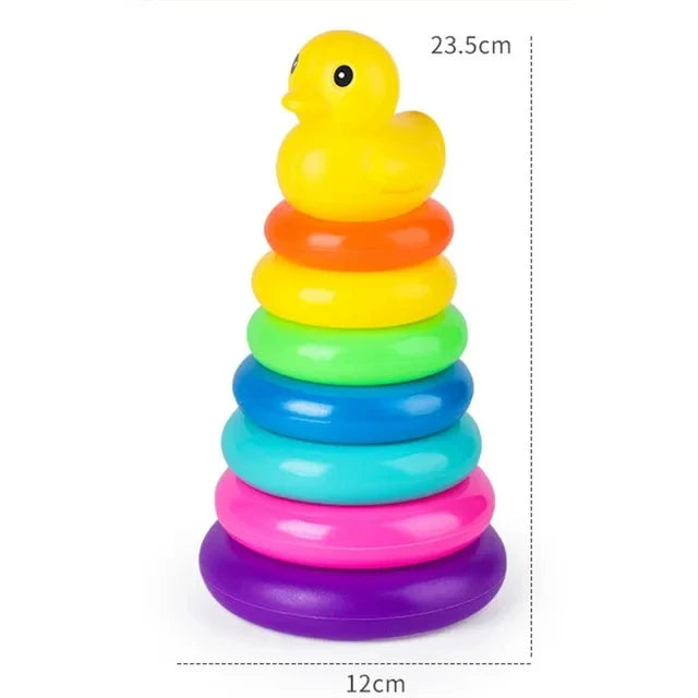 Montessori Baby Spinning Stacking Ring Toy