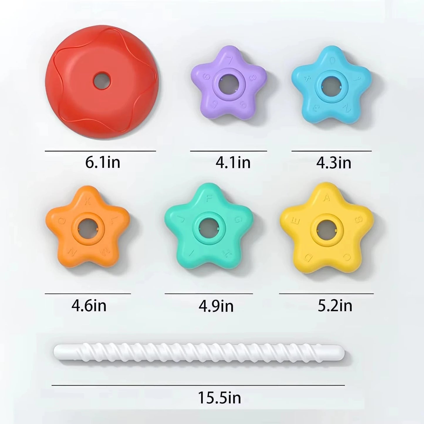 Montessori Baby Spinning Stacking Ring Toy