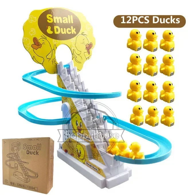 Duck Climbing Stairs Musical Toy for Kids ( Electric duck climbing stairs toy ).