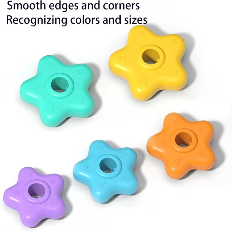 Montessori Baby Spinning Stacking Ring Toy