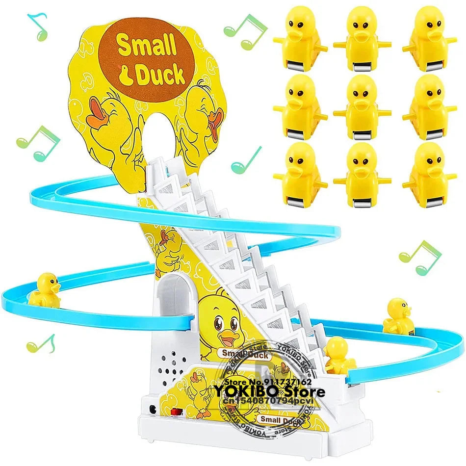 Duck Climbing Stairs Musical Toy for Kids ( Electric duck climbing stairs toy ).