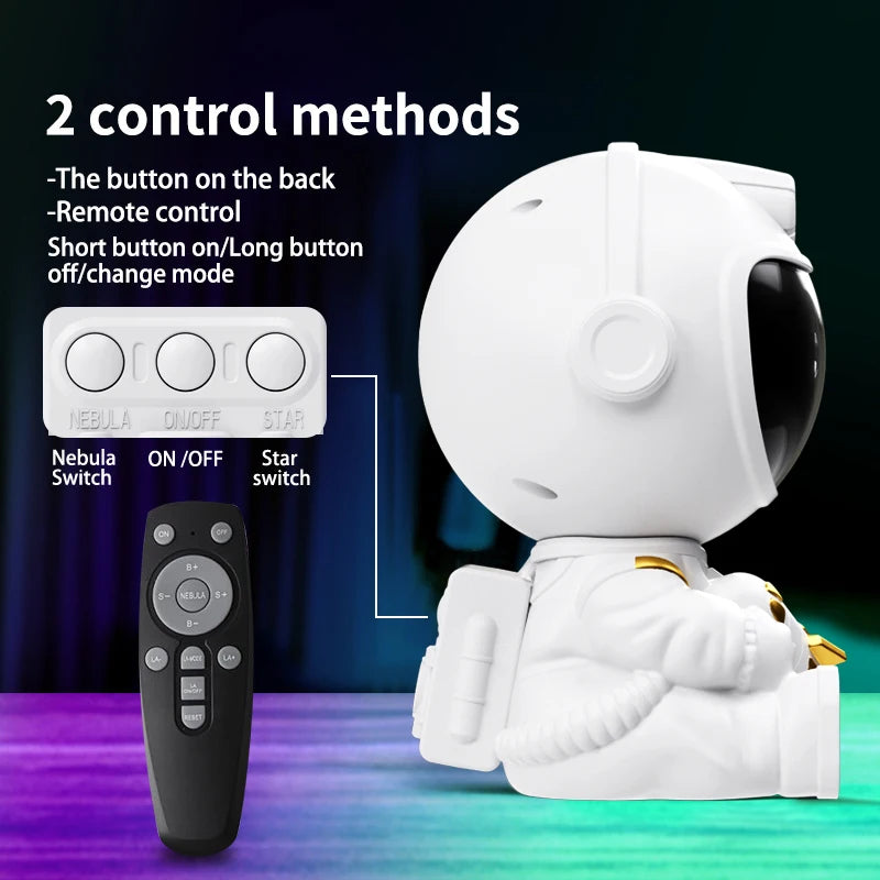 Astronaut Galaxy Star Projector Night Light