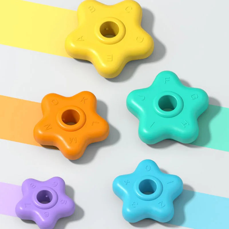 Montessori Baby Spinning Stacking Ring Toy