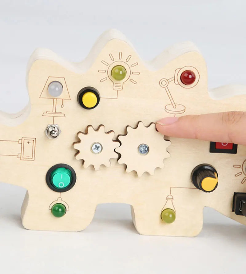 Montessori Busy Board – LED Sensory Learning Toy for Kids (2-4 Years)