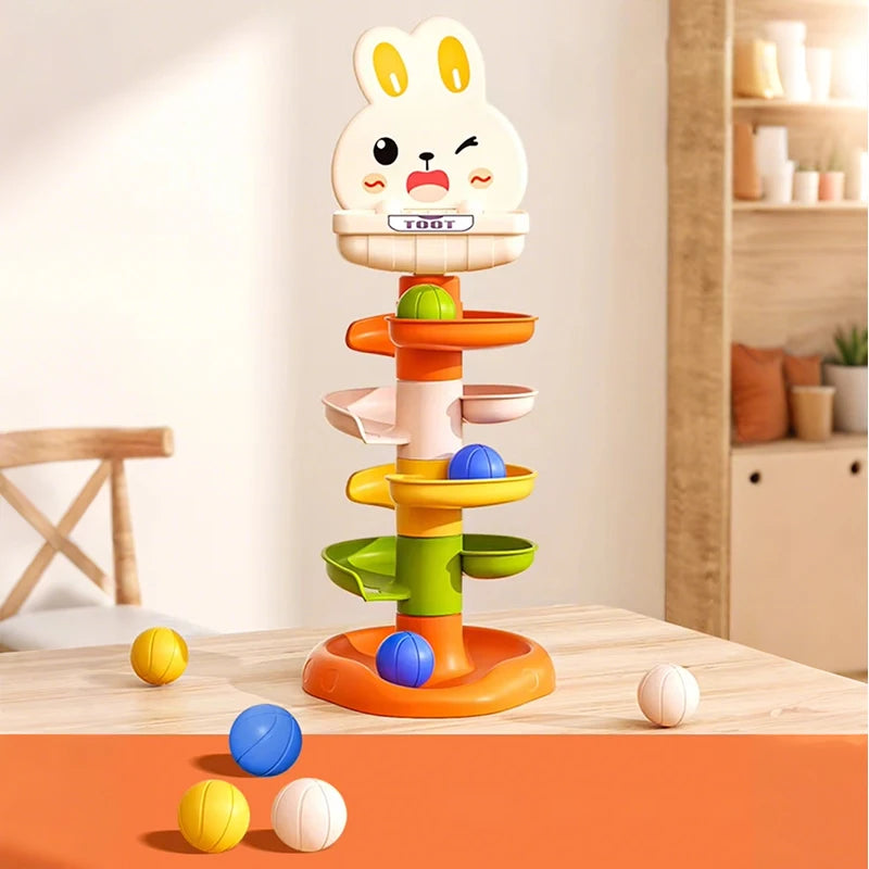 Montessori Baby Spinning Stacking Ring Toy