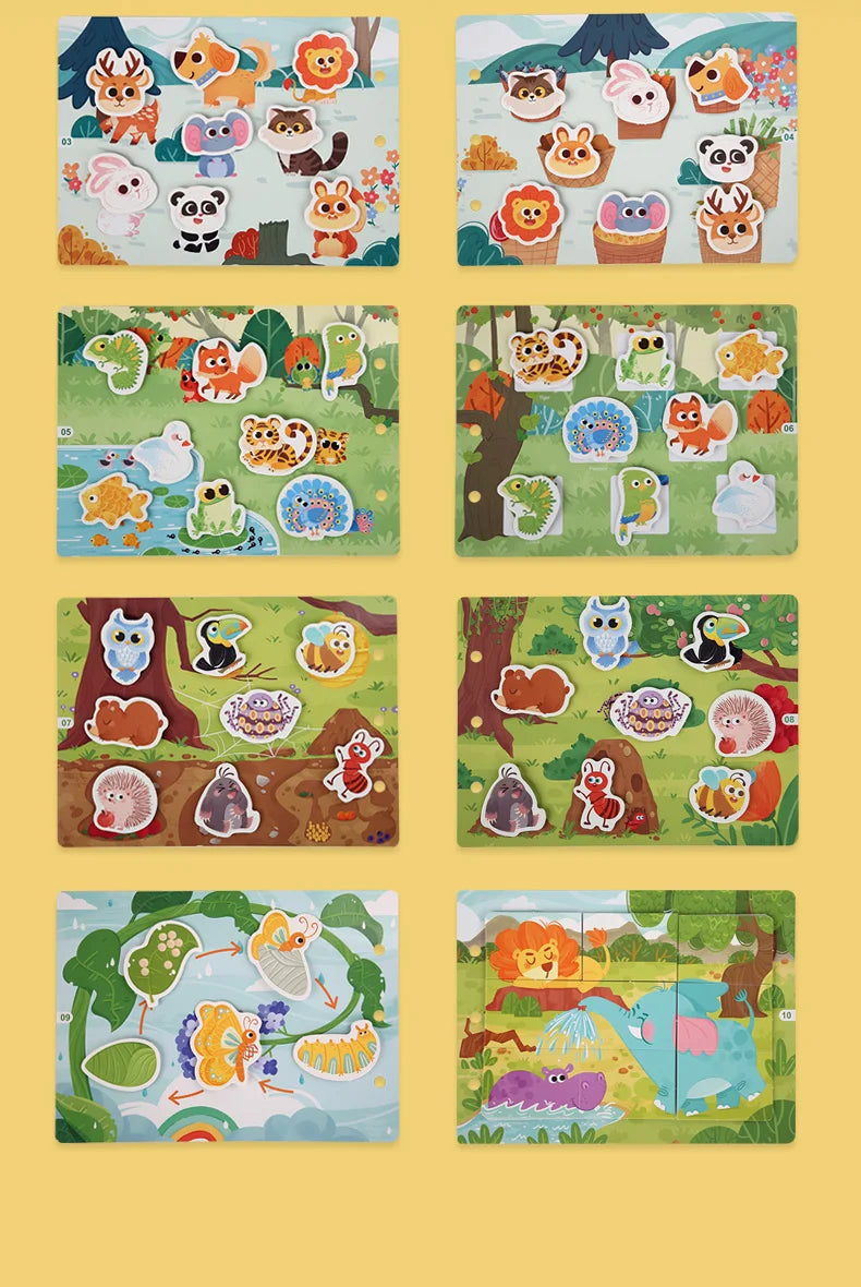 CUBBY Kids™ Montessori Busy Book –Screen- Free Learn Through Play