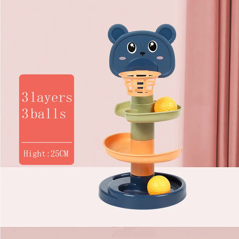 Montessori Baby Spinning Stacking Ring Toy