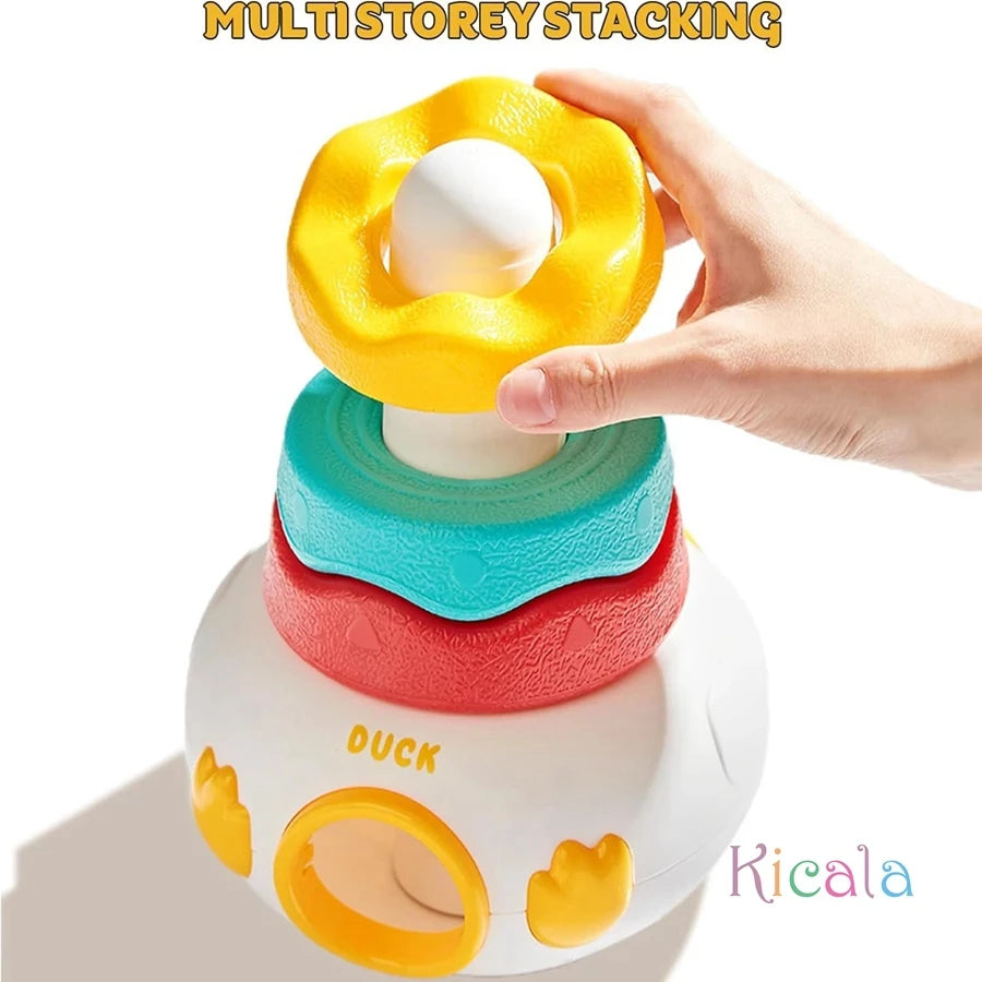 Montessori Baby Spinning Stacking Ring Toy