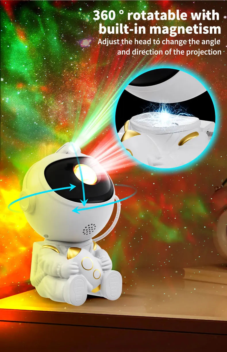 Astronaut Galaxy Star Projector Night Light
