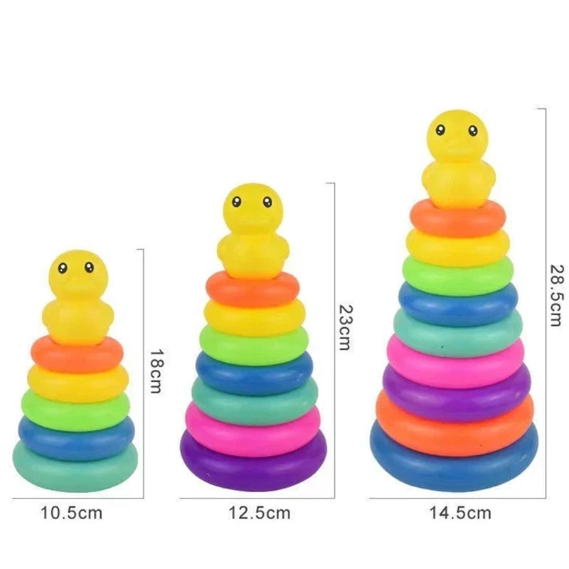 Montessori Baby Spinning Stacking Ring Toy