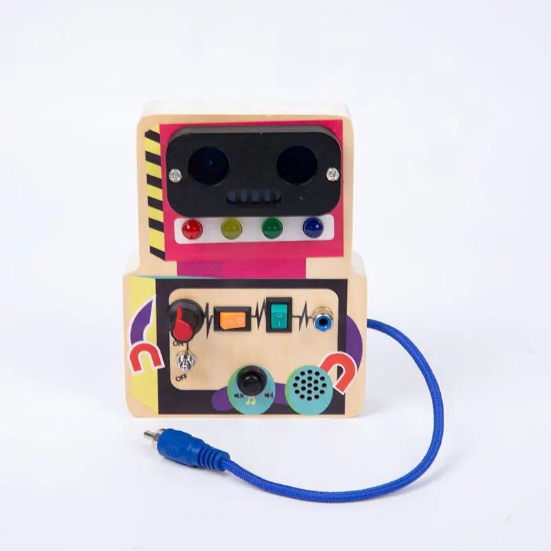 Montessori Busy Board – LED Sensory Learning Toy for Kids (2-4 Years)