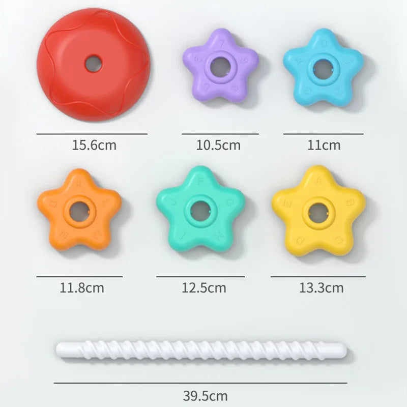 Montessori Baby Spinning Stacking Ring Toy