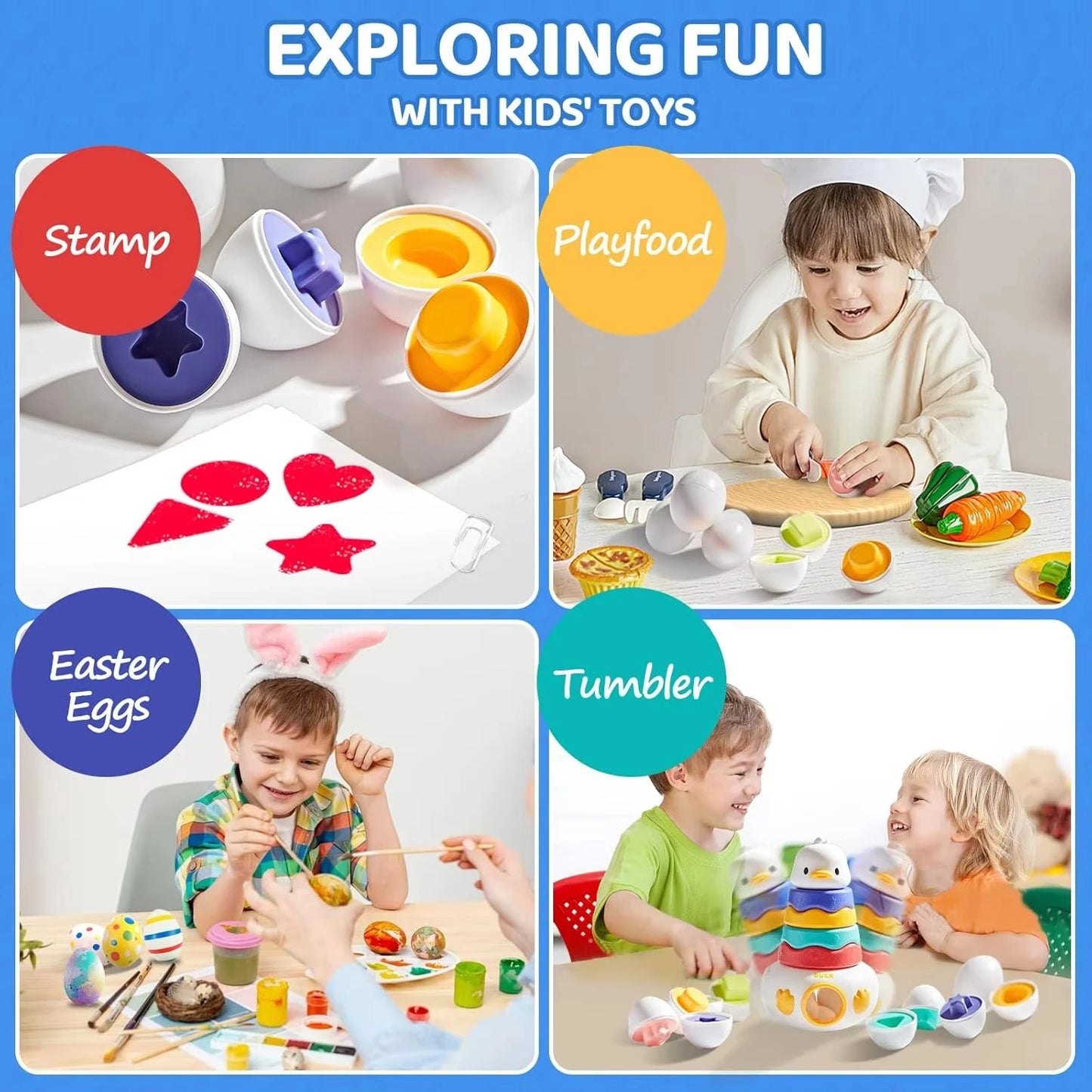 Montessori Baby Spinning Stacking Ring Toy