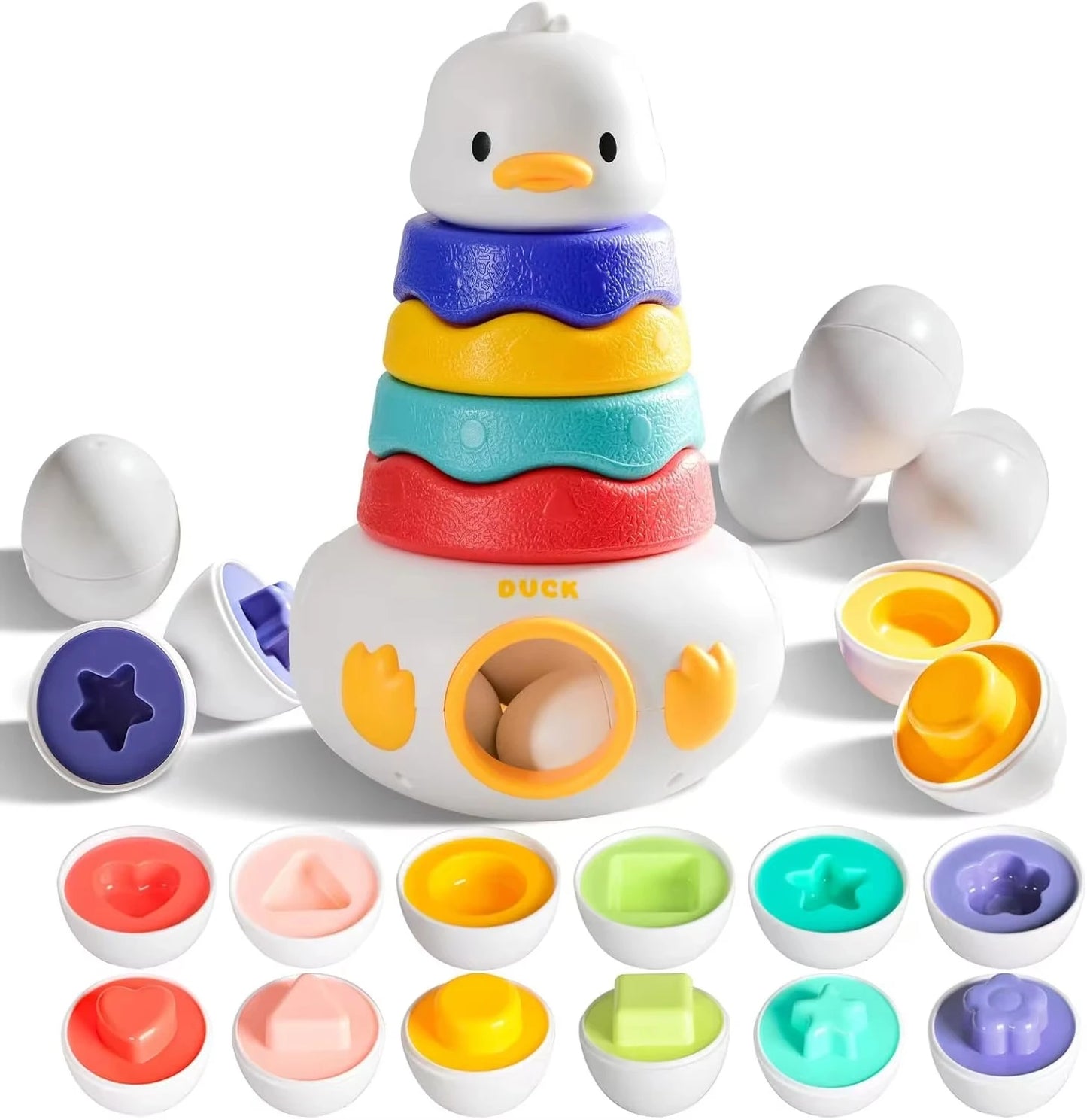 Montessori Baby Spinning Stacking Ring Toy